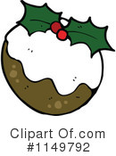 Christmas Pudding Clipart #1149792 by lineartestpilot