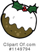 Christmas Pudding Clipart #1149794 by lineartestpilot