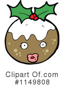 Christmas Pudding Clipart #1149808 by lineartestpilot