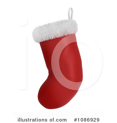 Royalty-Free (RF) Christmas Stocking Clipart Illustration by BNP Design Studio - Stock Sample #1086929