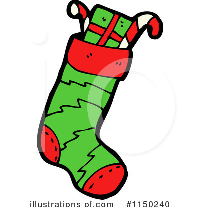 Christmas Stocking Clipart #1150240 by lineartestpilot