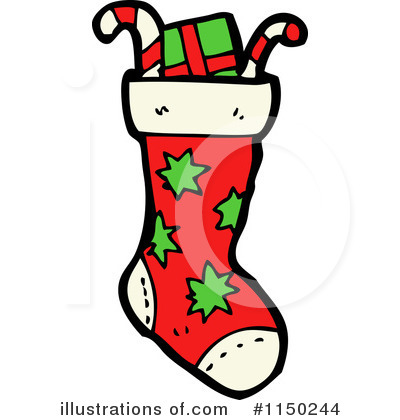 Christmas Stocking Clipart #1150244 by lineartestpilot
