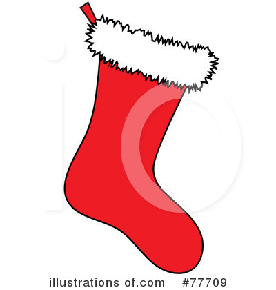 Royalty-Free (RF) Christmas Stocking Clipart Illustration by Pams Clipart - Stock Sample #77709