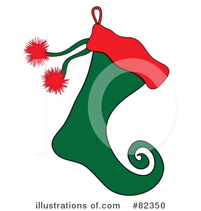 Christmas Stocking Clipart #82350 by Pams Clipart