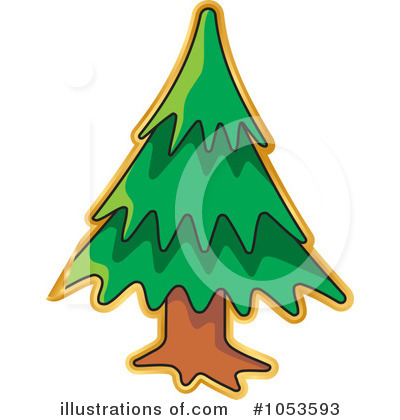 Royalty-Free (RF) Christmas Tree Clipart Illustration by Any Vector - Stock Sample #1053593