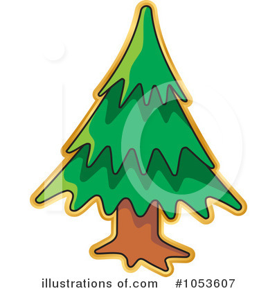 Royalty-Free (RF) Christmas Tree Clipart Illustration by Any Vector - Stock Sample #1053607