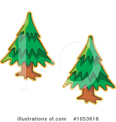 Royalty-Free (RF) Christmas Tree Clipart Illustration by Any Vector - Stock Sample #1053618