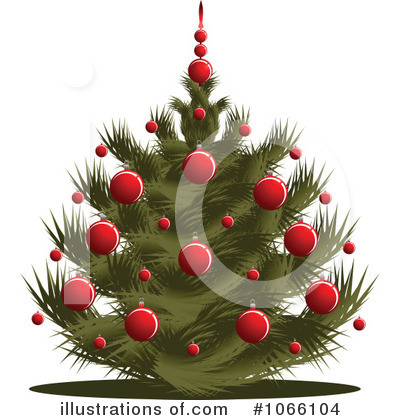 Royalty-Free (RF) Christmas Tree Clipart Illustration by Vector Tradition SM - Stock Sample #1066104