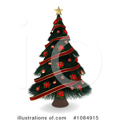 Royalty-Free (RF) Christmas Tree Clipart Illustration by BNP Design Studio - Stock Sample #1084915