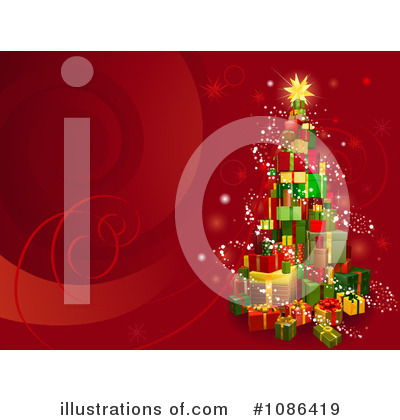 Christmas Tree Clipart #1086419 by AtStockIllustration