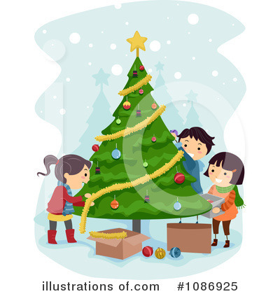 Royalty-Free (RF) Christmas Tree Clipart Illustration by BNP Design Studio - Stock Sample #1086925