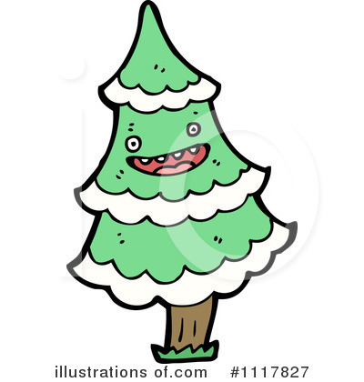 Royalty-Free (RF) Christmas Tree Clipart Illustration by lineartestpilot - Stock Sample #1117827