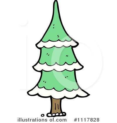 Royalty-Free (RF) Christmas Tree Clipart Illustration by lineartestpilot - Stock Sample #1117828