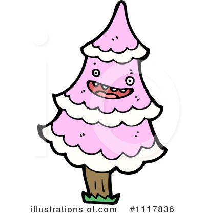 Royalty-Free (RF) Christmas Tree Clipart Illustration by lineartestpilot - Stock Sample #1117836