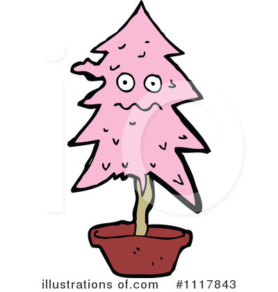 Royalty-Free (RF) Christmas Tree Clipart Illustration by lineartestpilot - Stock Sample #1117843