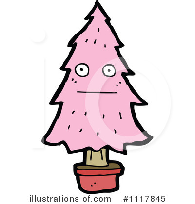 Royalty-Free (RF) Christmas Tree Clipart Illustration by lineartestpilot - Stock Sample #1117845