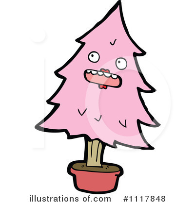 Royalty-Free (RF) Christmas Tree Clipart Illustration by lineartestpilot - Stock Sample #1117848