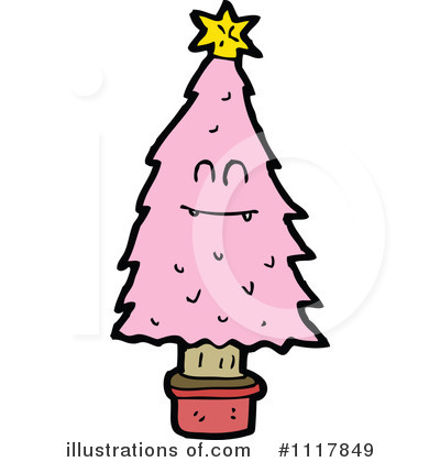 Royalty-Free (RF) Christmas Tree Clipart Illustration by lineartestpilot - Stock Sample #1117849