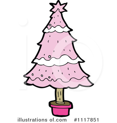 Royalty-Free (RF) Christmas Tree Clipart Illustration by lineartestpilot - Stock Sample #1117851