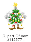 Christmas Tree Clipart #1125771 by AtStockIllustration