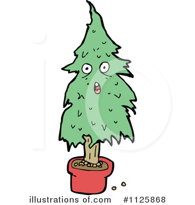 Royalty-Free (RF) Christmas Tree Clipart Illustration by lineartestpilot - Stock Sample #1125868