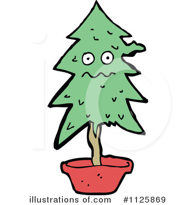 Royalty-Free (RF) Christmas Tree Clipart Illustration by lineartestpilot - Stock Sample #1125869