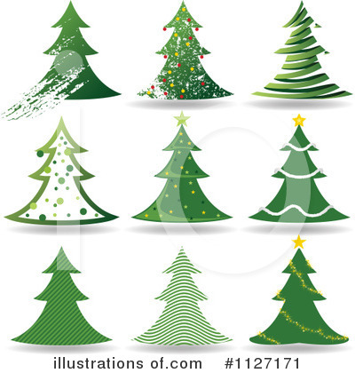 Royalty-Free (RF) Christmas Tree Clipart Illustration by dero - Stock Sample #1127171