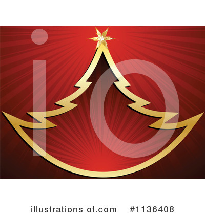 Royalty-Free (RF) Christmas Tree Clipart Illustration by Andrei Marincas - Stock Sample #1136408