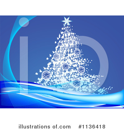 Royalty-Free (RF) Christmas Tree Clipart Illustration by Andrei Marincas - Stock Sample #1136418