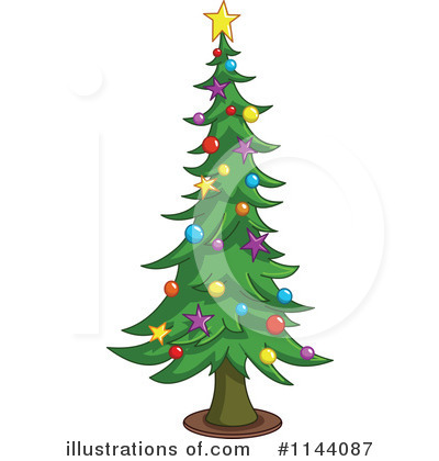 Christmas Trees Clipart #1144087 by yayayoyo