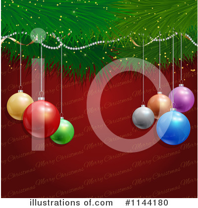 Royalty-Free (RF) Christmas Tree Clipart Illustration by KJ Pargeter - Stock Sample #1144180