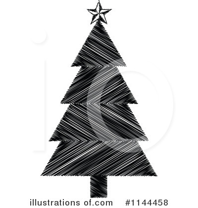 Royalty-Free (RF) Christmas Tree Clipart Illustration by Andrei Marincas - Stock Sample #1144458