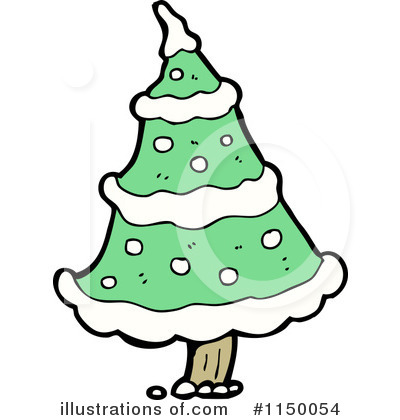 Royalty-Free (RF) Christmas Tree Clipart Illustration by lineartestpilot - Stock Sample #1150054