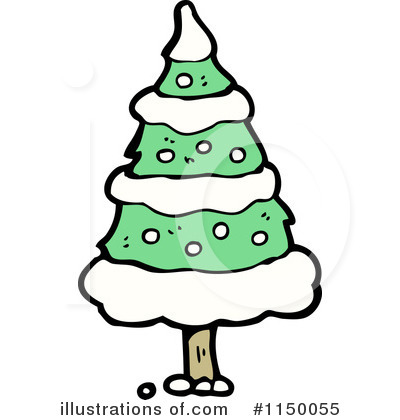 Royalty-Free (RF) Christmas Tree Clipart Illustration by lineartestpilot - Stock Sample #1150055