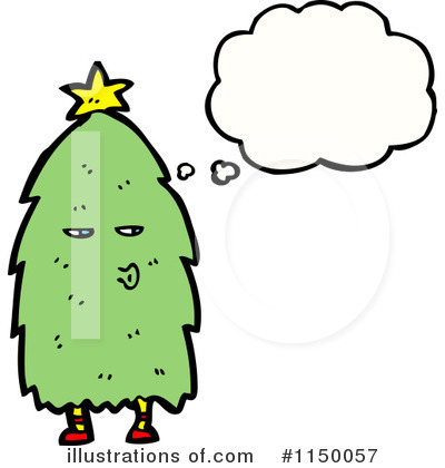 Royalty-Free (RF) Christmas Tree Clipart Illustration by lineartestpilot - Stock Sample #1150057