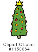 Christmas Tree Clipart #1150064 by lineartestpilot