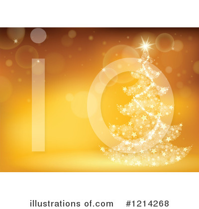 Royalty-Free (RF) Christmas Tree Clipart Illustration by visekart - Stock Sample #1214268