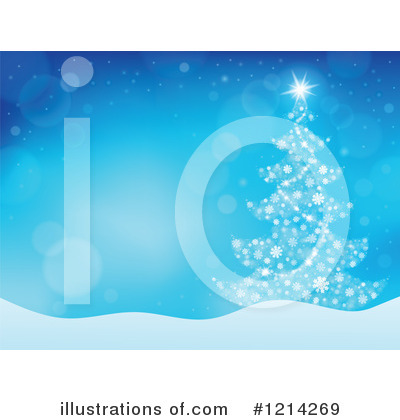 Royalty-Free (RF) Christmas Tree Clipart Illustration by visekart - Stock Sample #1214269