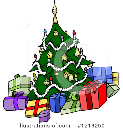 Royalty-Free (RF) Christmas Tree Clipart Illustration by dero - Stock Sample #1216250