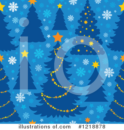 Royalty-Free (RF) Christmas Tree Clipart Illustration by visekart - Stock Sample #1218878