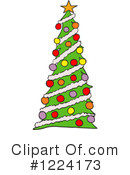 Christmas Tree Clipart #1224173 by LaffToon