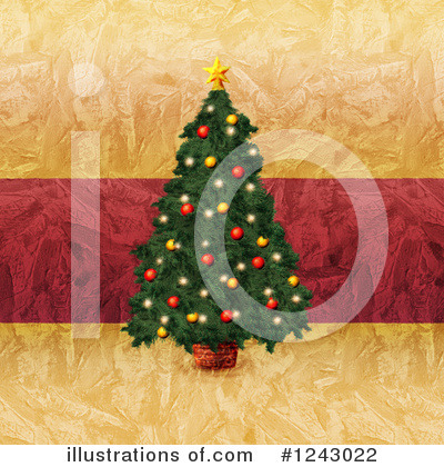 Royalty-Free (RF) Christmas Tree Clipart Illustration by lineartestpilot - Stock Sample #1243022
