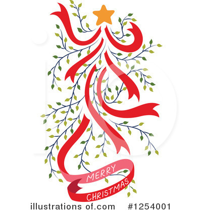 Christmas Tree Clipart #1254001 by Cherie Reve