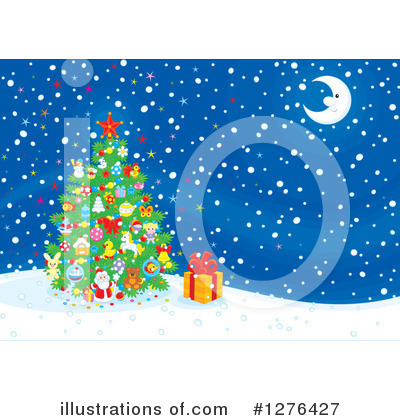 Royalty-Free (RF) Christmas Tree Clipart Illustration by Alex Bannykh - Stock Sample #1276427