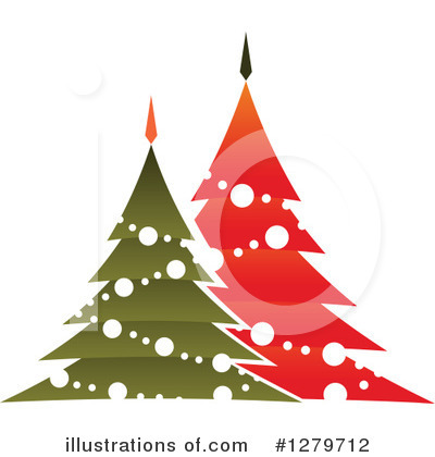 Royalty-Free (RF) Christmas Tree Clipart Illustration by Vector Tradition SM - Stock Sample #1279712