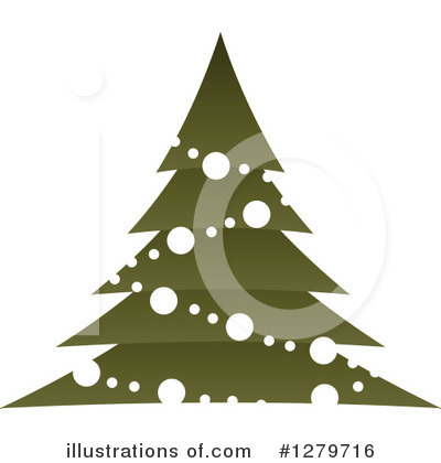 Royalty-Free (RF) Christmas Tree Clipart Illustration by Vector Tradition SM - Stock Sample #1279716