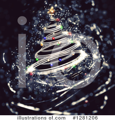Royalty-Free (RF) Christmas Tree Clipart Illustration by KJ Pargeter - Stock Sample #1281206