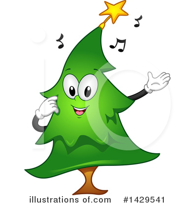 Royalty-Free (RF) Christmas Tree Clipart Illustration by BNP Design Studio - Stock Sample #1429541