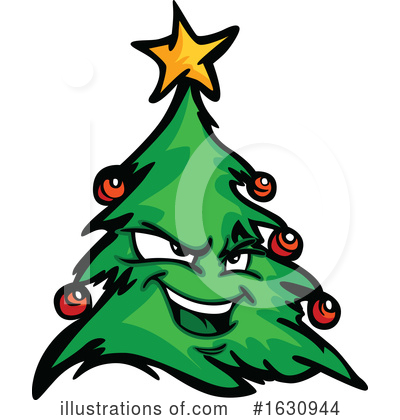 Royalty-Free (RF) Christmas Tree Clipart Illustration by Chromaco - Stock Sample #1630944