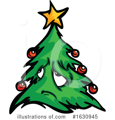 Christmas Tree Clipart #1630945 by Chromaco